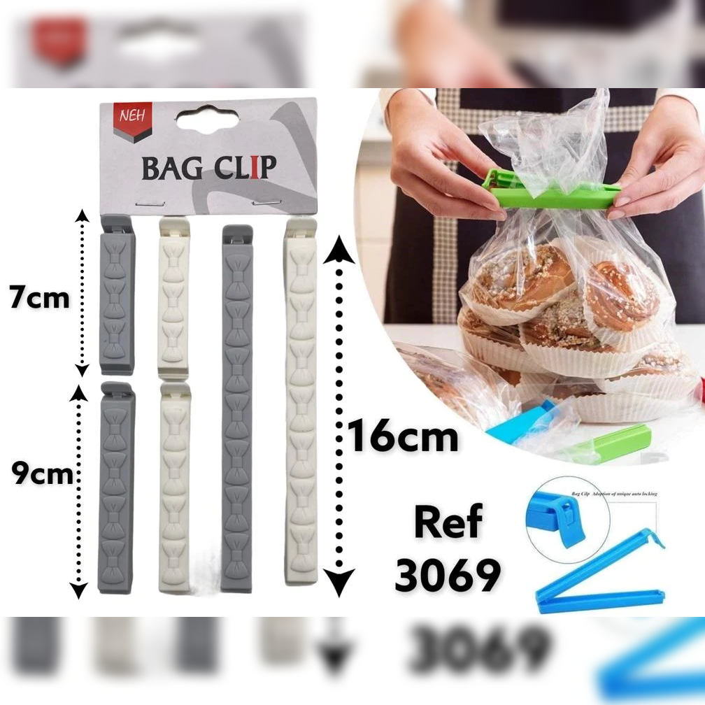 Plastic Bag Clip Bowtie designs X6 - lunazchef.shop