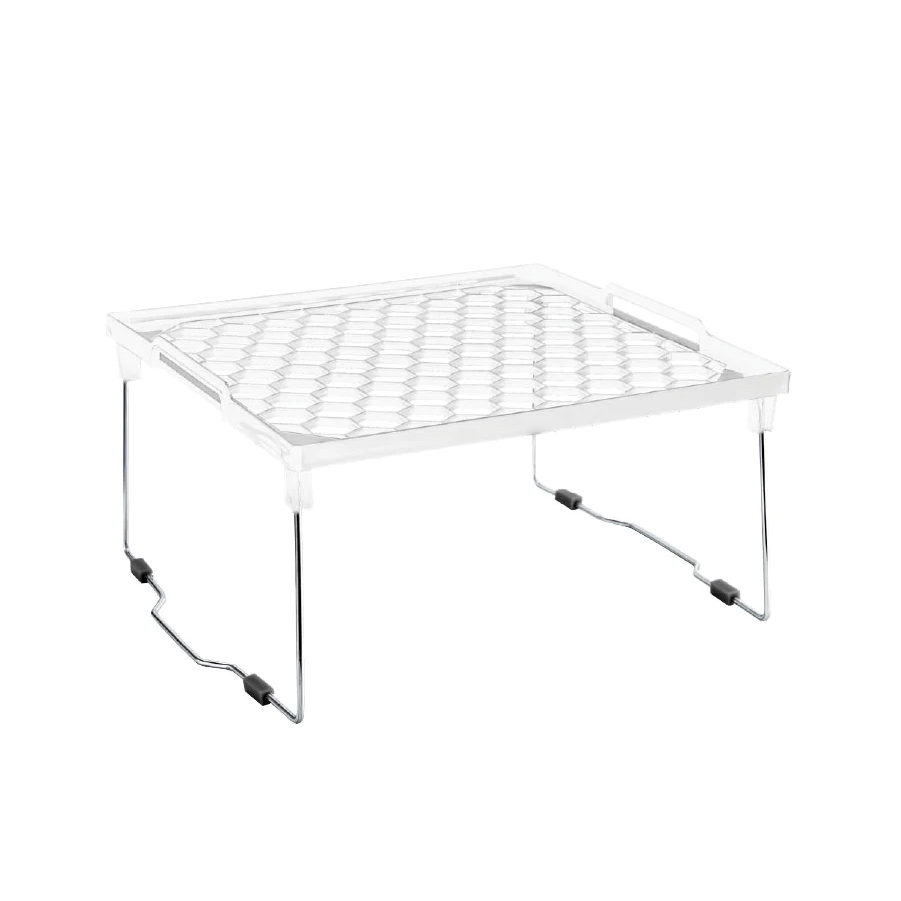 Large Squared Plastic Cabinet Organizer with Metal Feet - lunazchef.shop