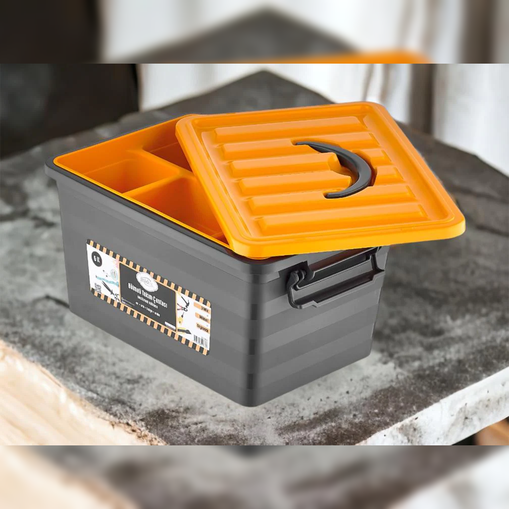 Tool Box 6 Lt with Divided Tray - lunazchef.shop