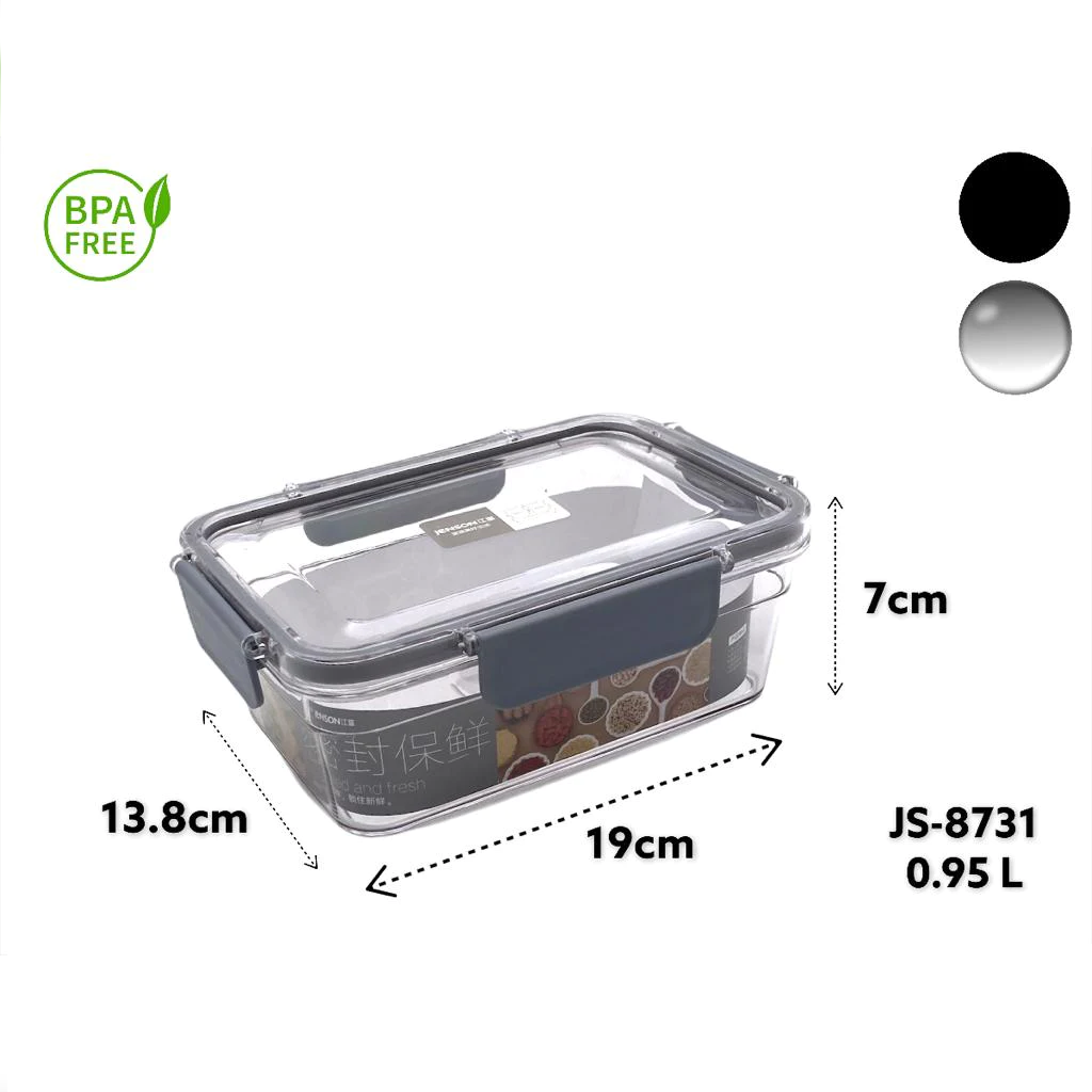 Acrylic Airtight Rectangular Food Storage Box - lunazchef.shop