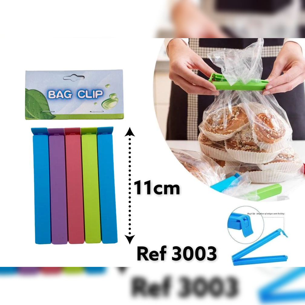 Colored Plastic Bag Clip X5 - lunazchef.shop