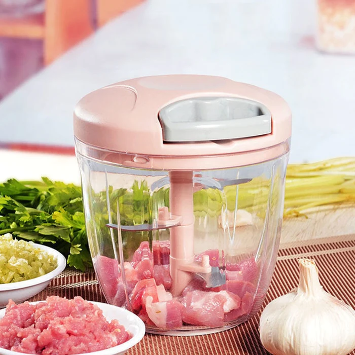 Manual Food Chopper with 5 blades - lunazchef.shop