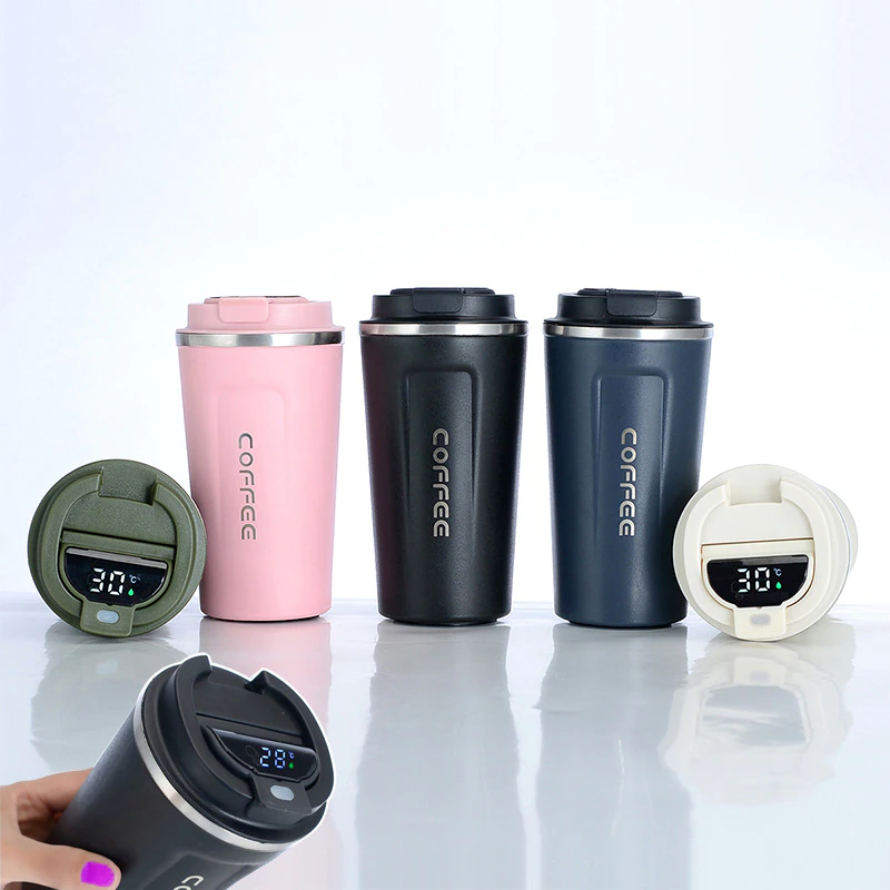 Digital Stainless Steel Travel Mug 500 ml - lunazchef.shop