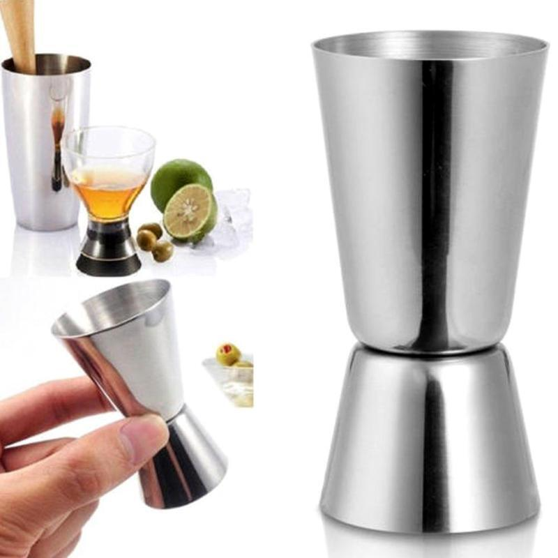 Stainless Steel 18/8 Measuring Double Cup - lunazchef.shop