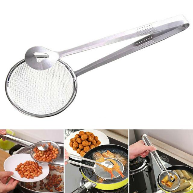 Mesh Frying Tong Clip - lunazchef.shop