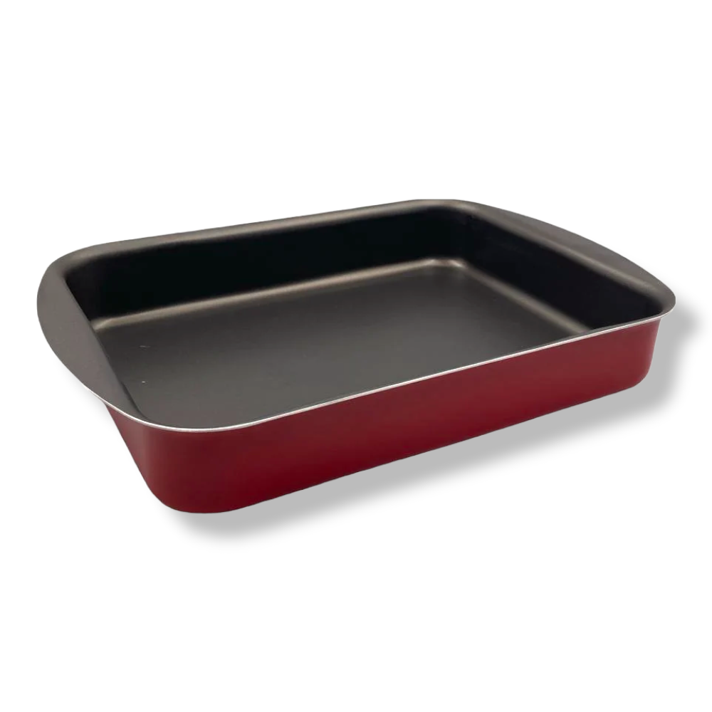 Nouval Red Rectangular Oven Tray - lunazchef.shop