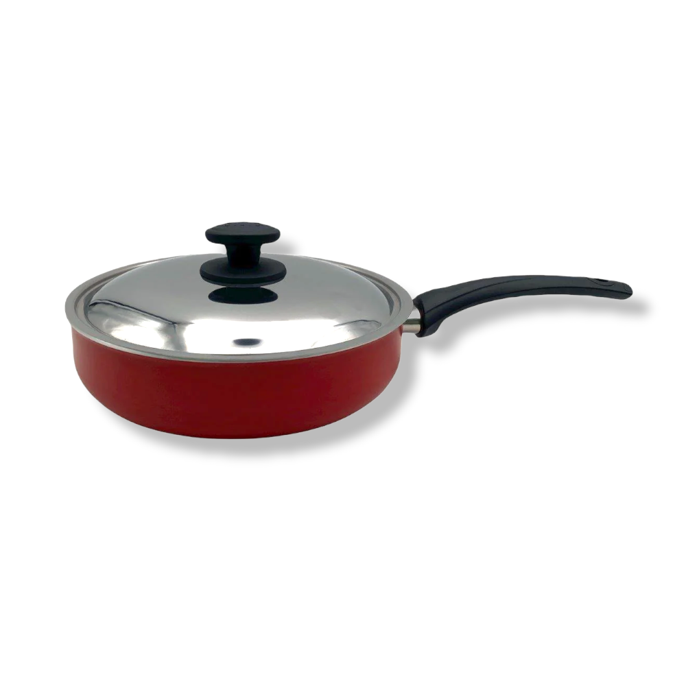 Nouval Aluminum sauteuse S/S cover - Different Sizes Available - lunazchef.shop